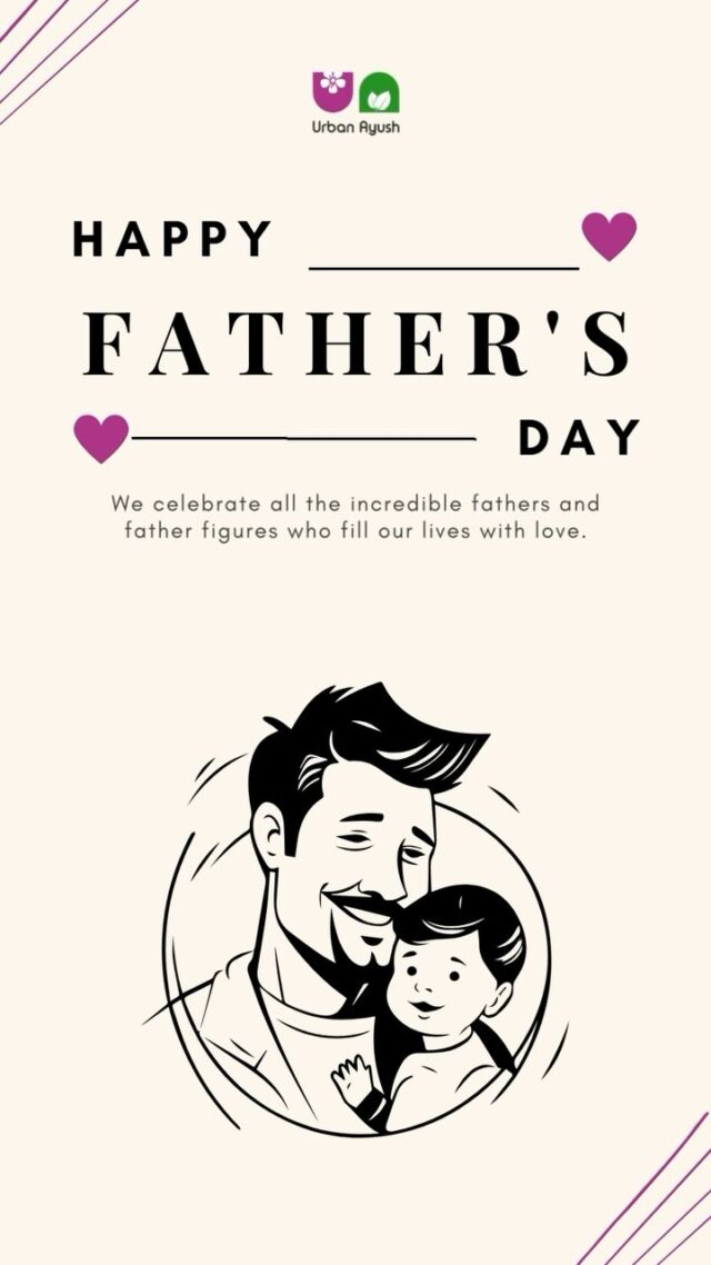 Celebrating all the amazing fathers and father figures who fill our lives with love and wisdom. 
.
Embrace the nurturing spirit of Ayurveda today! ❤ 
.
.
.
#FathersDay #ThankYouDad #ayurveda #urbanayush