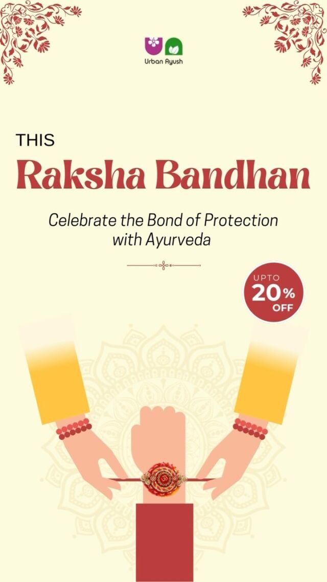 ✨ Happy Raksha Bandhan! ✨ 🌿🎁
Discover the perfect way to show your love and care with gifts that nurture both body and soul. Make this Raksha Bandhan truly special with gifts that promote wellness and celebrate the bond of love with the natural goodness of Ayurveda.
.
.
DISCOUNT - Enjoy 20% off on all purchases until Aug 25th, 2024! T&C apply. 
.
.
#RakshaBandhan #HerbalGifts #Ayurveda #NaturalWellness #RakhiSpecial #CelebrateWithNature #HerbalHealing