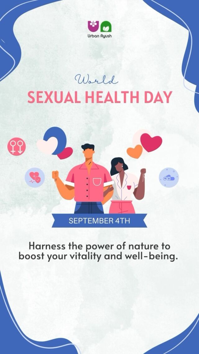 Celebrate World Sexual Health Day by embracing natural wellness!🌿
.
Our Ayurvedic sexual wellness products, crafted with pure ingredients like Ashwagandha, Shilajit, and Safed Musli, are designed to boost your vitality and overall well-being. 
.
Enjoy 20% off on all sexual wellness products—just DM me to claim your discount. Don’t miss out—offer valid for the next 10 days!

Get up to 15% off on all products on our website www.urbanayush.com. 
.
.
.
#WorldSexualHealthDay #Ayurveda #NaturalWellness #SexualWellness